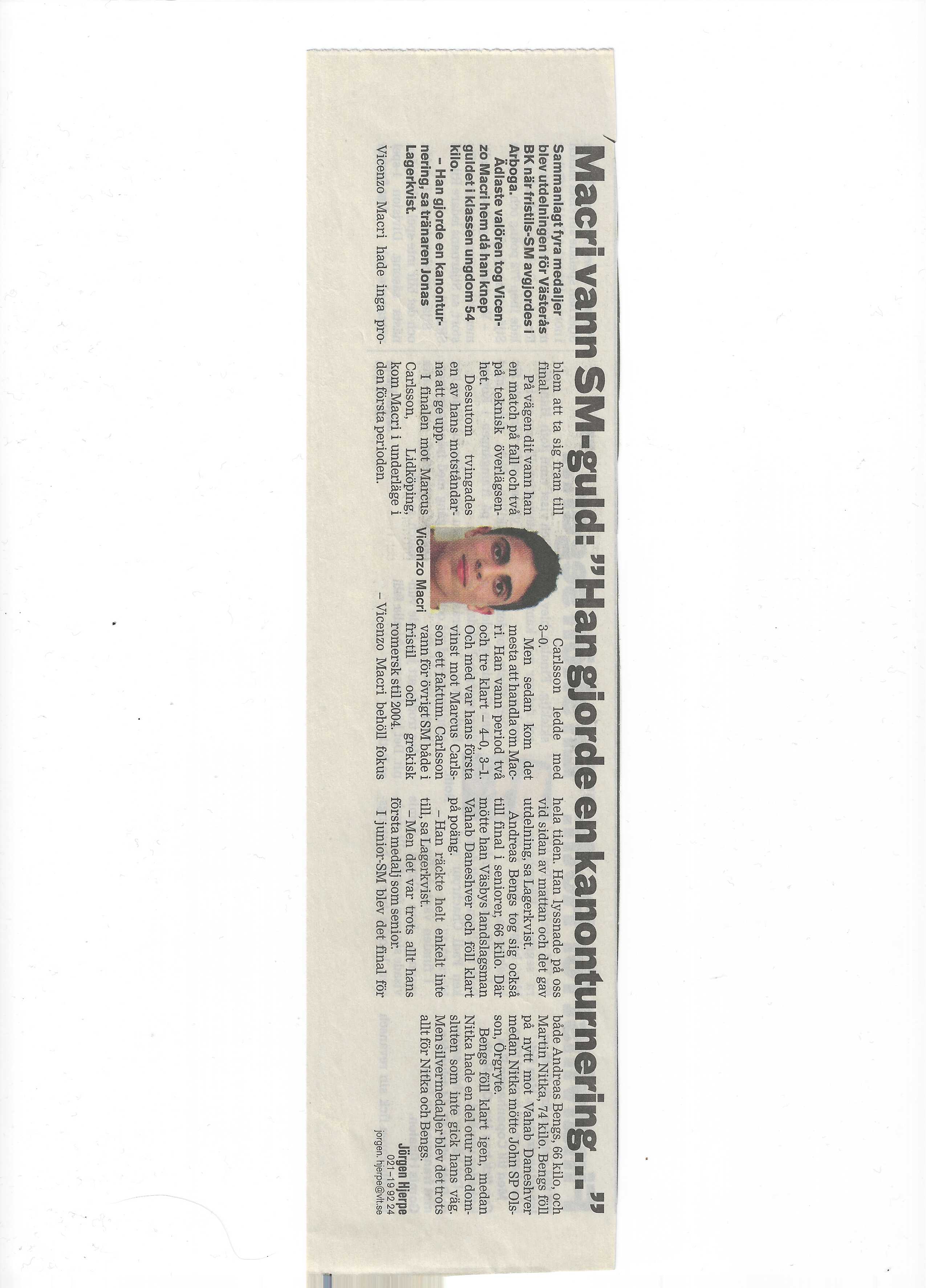 Historisk bild från Westeras Tai-Nui Club i Västerås - kampsportsträning och tävlingar sedan 1976